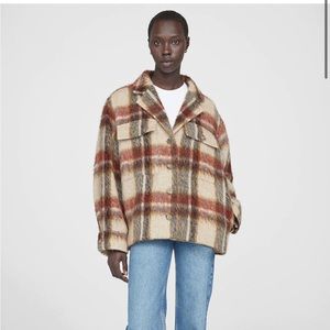Anine bing plaid flynn jacket NWT